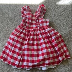 Max Studio Red and White Checkered Kids Dress size 8